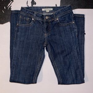 Forever 21 | Medium Blue 5 Pocket Jeans w/ Designed Stitching back pockets